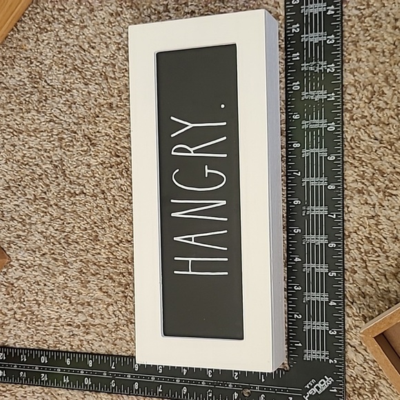Rae Dunn Black and White Hangry Sign - Picture 4 of 4